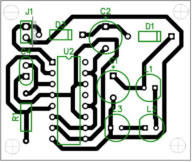 LED手电筒PCB