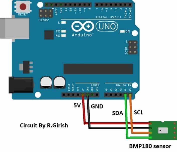 将BM180与Arduino接口