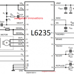 50V无刷直流电机控制器采用L6235 IC模块